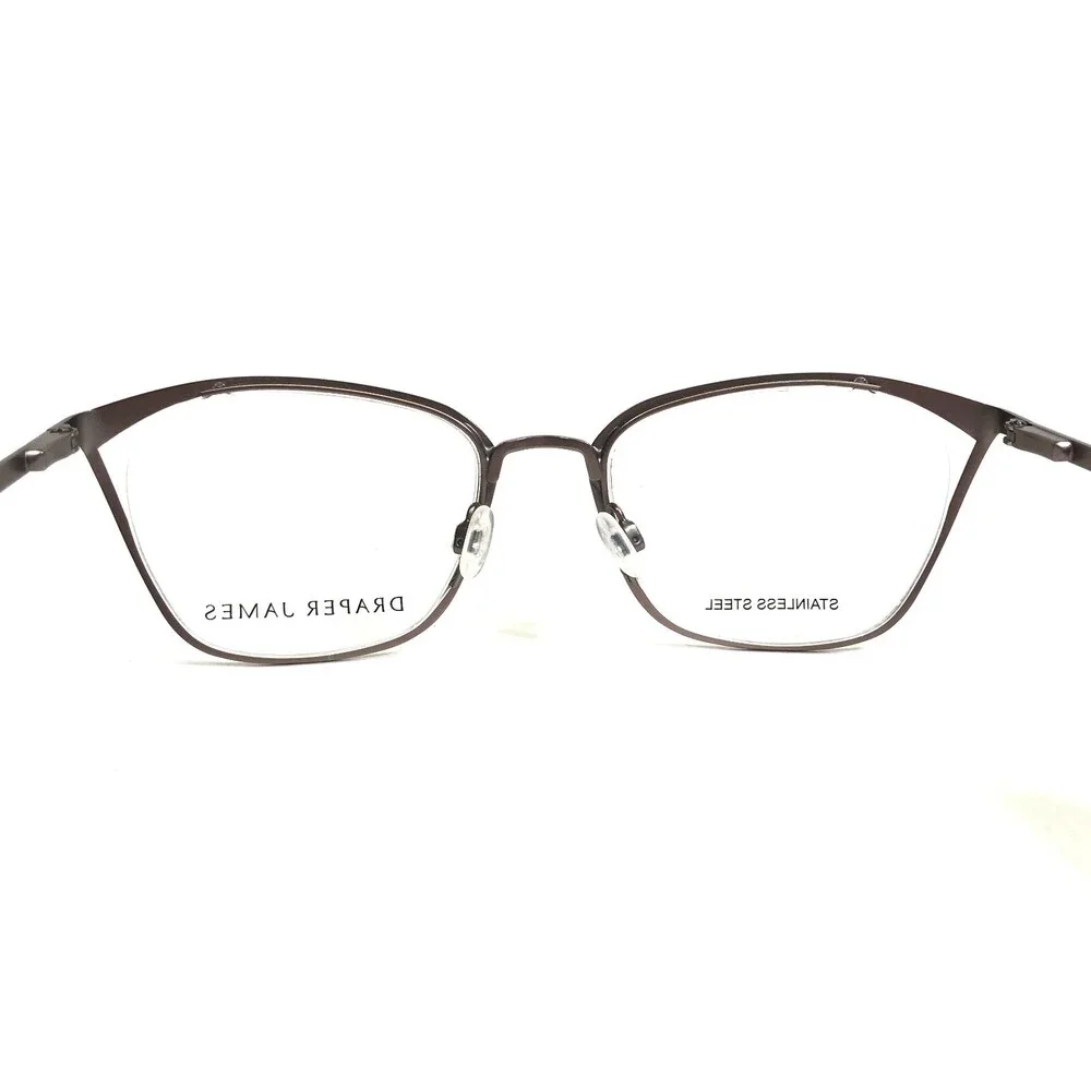 Draper James Eyeglasses Frames DJ5013 201 BROWN Cat Eye Semi Rim 50-19-140